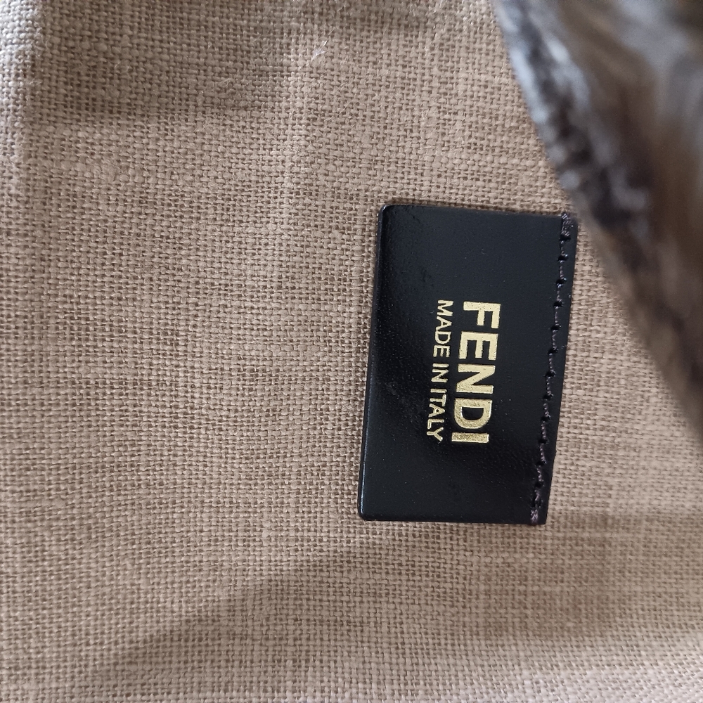 Fendi Dark Brown and Tan Shoulder Bag - Picture 9 of 14